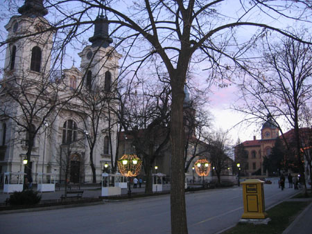 Pedestrian zone in Sremski Karlovci